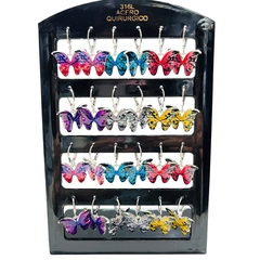 Aro colgante mariposa pack x12