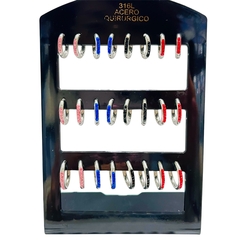 Aro insert con strass acero quirúrgico pack x12 elegir color - comprar online