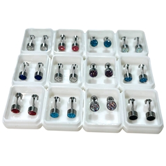 Abridor Strass traba rosca acero quirúrgico elegir color - comprar online