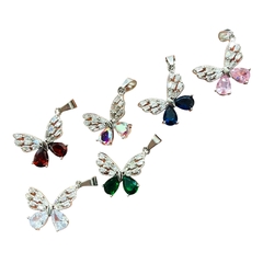 Dije mariposa colores tira x12 elegir color