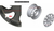 Juego 4 Tazas Rodado 14 Renault Megane, Kangoo Logo Cromado - comprar online