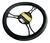 Cubre Volante 38cm Cocido En Cuero Ecológico Negro Y Gris - comprar online