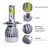 Set X2 Faro Auxiliar Aplicable A Peugeot 207 / 307 607 - comprar online