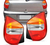 Juego 2 Faros Traseros Base Negra Fiat Palio Fire 01 A 07