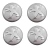Centro Llanta Gris Aplicables A Peugeot 206.207.208.308.408 Logo Cromado