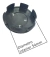 Centro Llanta Gris Aplicables A Peugeot 206.207.208.308.408 Logo Cromado - comprar online