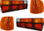 Kit 2 Faros Traseros Tricolor Y 2 Delanteros Ámbar Vw Gol G1