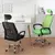 Silla Giratoria de Oficina en Diseño Ergonómico para cuidar tus cervicales, Transpirable y con Reposacabezas - BODEGAS WD