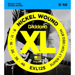 Encordado de guitarra Eléctrica Daddario EXL125 09-011-016-026-036-046