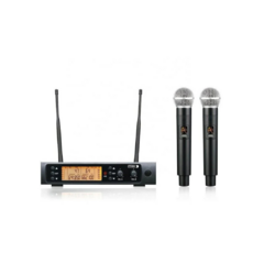 Sistema de Microfono Inalambrico doble de mano UHF Ross FUP-002