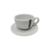 Set x6 Tazas y Platos Porcelana Blanca ZD9654