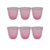 Set x6 Vasos Diseño Rojo 300ml en internet