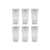 Set x6 Vasos Base Cuadrada - Big Shop