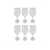 Set x6 Copas de Vino 330ml - Big Shop