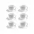 Imagen de Set de Tazas con Platos x6 Lisboa Aesthetic