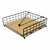 Servilletero Horizontal con Agarre de Metal y Base de Bambú CA5483 - comprar online