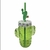 Vaso Jarro Infantil Cactus Vidrio Con Sorbete 18SPSXR