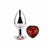 Plug Anal Metal con diamante de Corazón - Large
