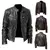 Jaqueta de couro outono/inverno nova moda couro do plutônio jaqueta casual masculina