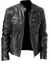 Imagem do Jaqueta de couro outono/inverno nova moda couro do plutônio jaqueta casual masculina