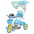 Triciclo Motoca Infantil Passeio Azul com Empurrador e Cobertura BW003-A IMPORTW