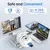 Lenovo 5mp inteligente wifi câmera ptz ao ar livre 5x zoom rastreamento digital - comprar online