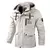 Moda masculina blusão casual jaquetas com capuz jaqueta homem à prova à d´agua - comprar online