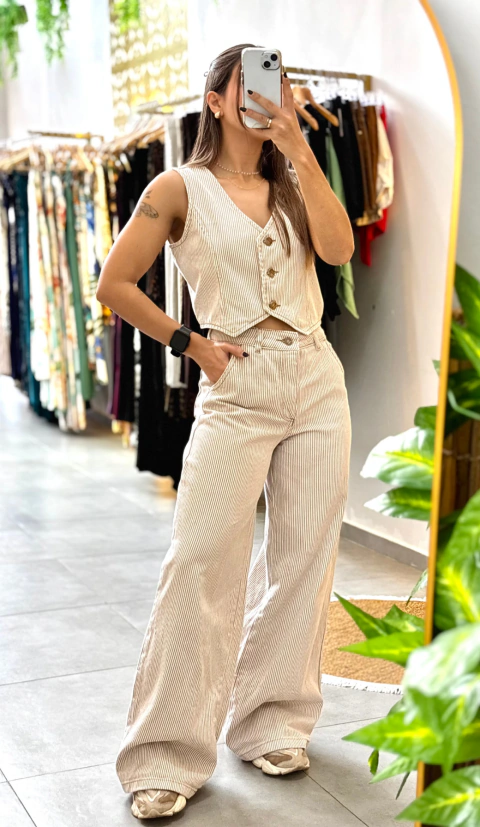 Wide Leg Doce de Leite