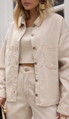 Jaqueta Oversized Doce de Leite