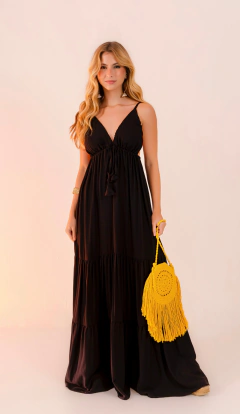 Vestido Maldivas Preto - CLUBE AMMAN 