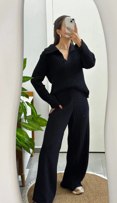 Conjunto Tricô Evelyn Preto - loja online