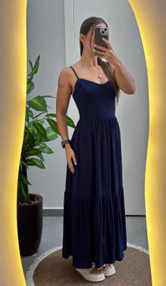 Vestido Afrodite Azul marinho - loja online