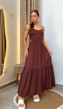 Vestido Afrodite Marrom - comprar online
