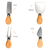 Conjunto Jogo P/ Cortar Queijo 4 Pçs Kit Inox Facas Espátula - Nicho4U