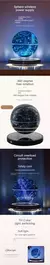 Globo Levitador de Levitação Magnética, Lâmpada LED Terra Flutuante, Zodíac - comprar online