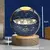 Crystal Ball Night Lamp para Quarto, Série Universo, Lua Saturno, Base de Madeira na internet