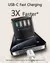 Lencent-Adaptador Universal de Viagem, Carregador Tudo-em-um, 3 Portas USB, 1 Ca