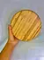 Petisqueira de bambu redonda duas divisórias 20cm cozinha moderna
