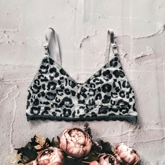 Conjunto Jolie - En tul animal print negro y gris - tienda online