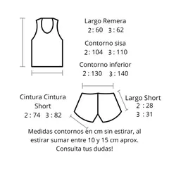 Pijama Florence - Remera sin manga y short en modal estampado con mariposas, ambos con detalle en puntilla - Lenushka