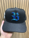 Bone Snapback Black Wings Azul Holographic