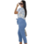 Calça Pantacourt de Linho com Cinto, Bolsos e Zíper - Aveste