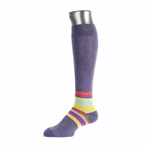 Medias de Compresión Graduada- CMO203 Morazul Rayas Algodón