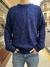 Sweater hombre cuadrado azul
