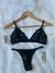 Conjunto encaje negro