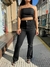 Jeans oxford negro con bolsillo elastizado