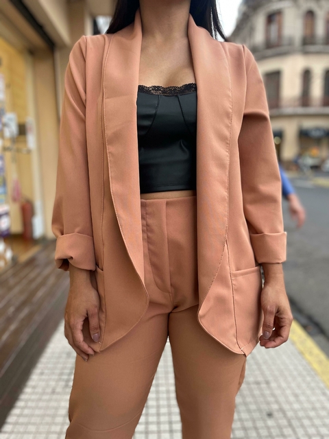 Blazer sastrero marron claro