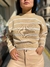 Sweater rallado beige ♥ - comprar online