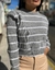 Sweater rallado gris ♥ - comprar online