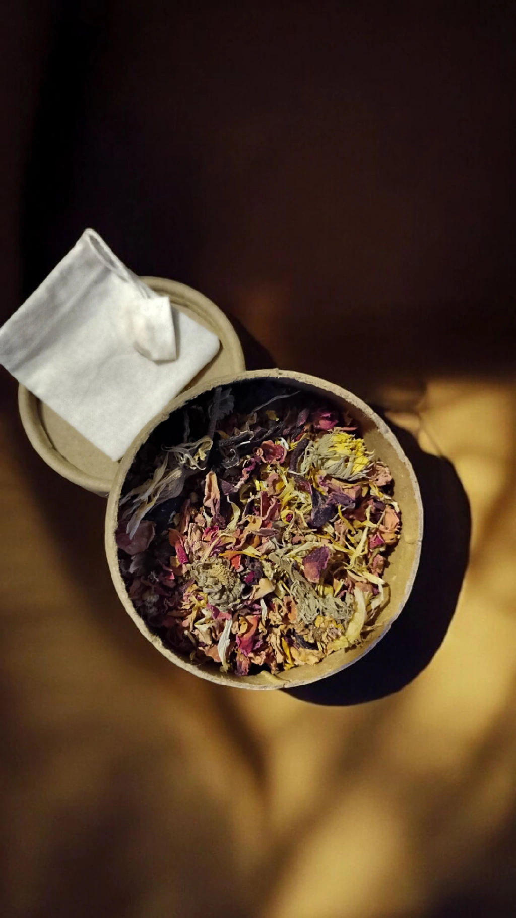 Hierbas medicinales para infusiones + Saquito de tela reutilizable